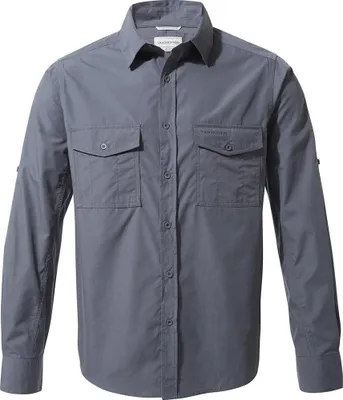 Produktbild von CRAGHOPPERS Kiwi Long Sleeved Shirt Ombre Blue 3XL