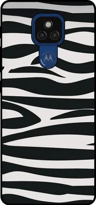 Obrázok produktu pre Smartphonica Puzdro na telefón vhodné pre Motorola Moto E7 Plus / G9 Play s potlačou zebry - TPU zadný kryt s dizajnom zebry - Black White