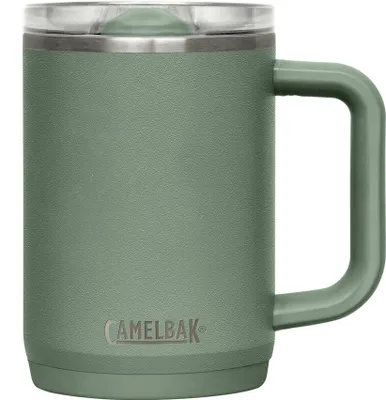 Isolierbecher Edelstahl 475 ml, Moosgrün, auslaufsicher, doppelwandig