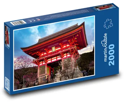 Obrázek produktu pro Puzzle 2000 Japonský chrám při západu slunce - martinpuzzle