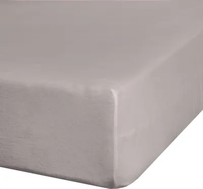A close-up, angled view of a fitted sheet.