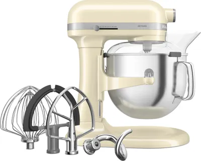 Zdjęcie produktu dla KitchenAid 5KSM70SHXEAC, Mikser stojący, Kremowy, Bić, Ugniatać, Miksowanie, 1,1 m, 6,6 l, Dźwignia