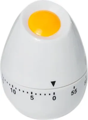 Produktbild von Atlanta 263 Kurzzeitmesser Ei Kurzzeitwecker Küchen Timer weiß Eiform Eieruhr