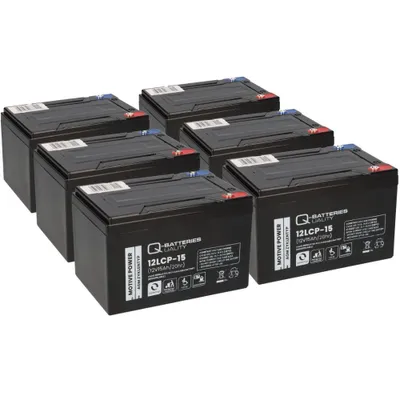 Image de Batterie compatible 72V 15Ah (6x12V 15Ah) E-Scooter E-Roller