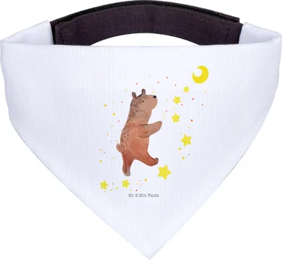 Produktbild von Mr. & Mrs. Panda Dreieckstuch Bär Träume - Weiß - Geschenk, Traum, Hunde Hals Tuch, Bandana, Halstuch Hund, Teddy, für, Hundehalstuch, Träumen, Traumdeutung