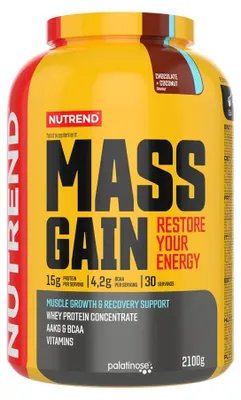 Imagen del producto de Nutrend Mass Gain 2100g - Sabor Chocolate y Coco