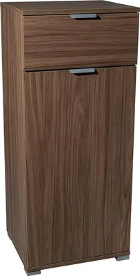 Immagine prodotto di Milani Home - armadietto 1 anta e 1 cassetto 45 x 38 x 103 cm, marrone, truciolare bilaminato,  Italy