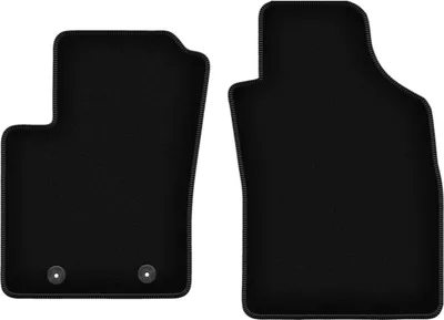Obrázok produktu pre Wielganizator Predné Velúrové autokoberce na mieru pre Fiat 500 (2007-2013, kabriolet, hatchback) černé, sada 2 ks, s úchyty