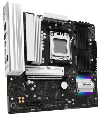 Obrázek produktu pro Asrock A620AM Pro RS, AMD, Zásuvka AM5, AMD Ryzen 7000 Series, AMD Ryzen 8000 Series, AMD Ryzen 9000 Series, AMD Ryzen PRO 7000 Series,..., DDR5-SDRAM, 256 GB, DIMM