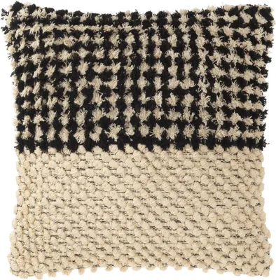 Produktbild von Tom Tailor Zierkissenhülle Boho Tuffed natur-schwarz 45x45cm