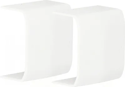 Produktbild von Set mit 2 weißen Verbindungsstücken zum Formen, H. 2,6 x T. 1,5 cm