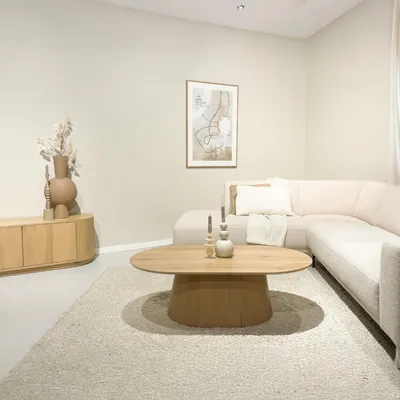 Imagen del producto de Livingfurn - Mesa de centro Novero, ovalada - 70x120x36 cm