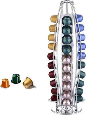 Immagine prodotto di Confezione da 40 portacapsule Nespresso - rotanti e antiscivolo - sacchetto per caffè standard