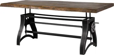 Image de MASSIVMOEBEL24 | Table à manger 220x100x67-91 Manguier huilé Bois naturel MANCHESTER #203