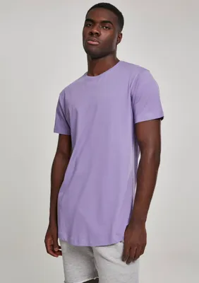 Produktbild von Urban Classics TB638 | Shaped Long Tee Herren T-Shirt - Farbe: Lavender - Größe: S