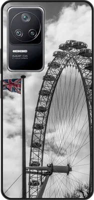 Produktbild von König Design Hülle kompatibel mit Xiaomi Poco F4 Kunststoff Soft Handyhülle - Handy Case London Riesenrad