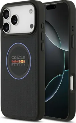 Image de Etui Red Bull Anneau bleu maillé et boutons en métal Magsafe Do Iphone 17 Pro Max Granatowy