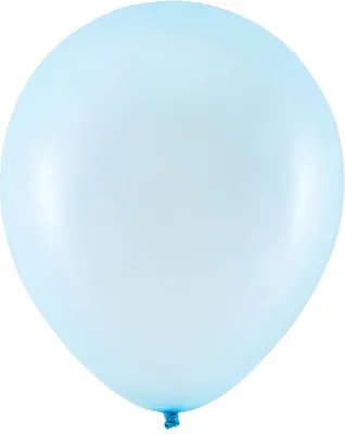 Produktbild von 50 Luftballons in Hellblau mit Perlmutt Glanz 30cm