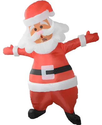 Produktbild von RESTEQ aufblasbares Weihnachtsmannkostüm für Erwachsene (150-190 cm)