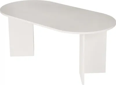Produktbild von Holz Esstisch "Sablin" - 180 x 89 x 75 cm - Holz Weiß