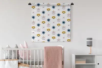 Produktbild von MuchoWow® Wandteppich Wandbehang Tiere - Muster - Formen 90x90 cm Tapisserie Dekoration Wandtuch - Wandaufhänger