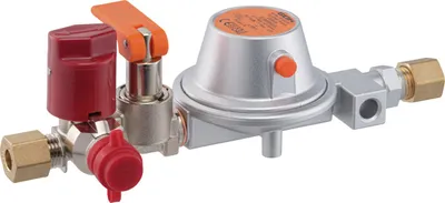 Produktbild von GOK Caravanregler Niederdruckregler Typ EN61 PS 16 bar, Variante:50 mbar RVS 8 x SKU / RVS 8