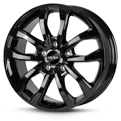 Produktbild von 16 Zoll Alufelge OXXO Hyperion Black 16"x7.0" 5x108 PCD ET46 65.1mm Felge Schwarz