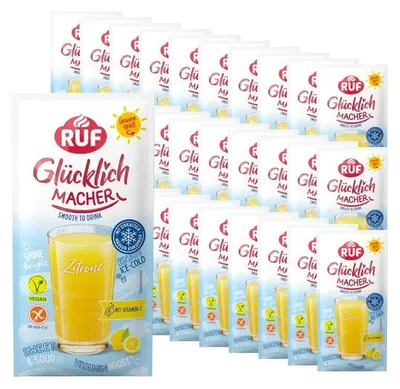 Produktbild von RUF Monats-Vorrat Glücklichmacher Smooth to Drink Zitrone Set (30 Stück)