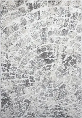 Produktbild von Grau Teppich Mazovia - Pflanzenmuster, Holzstruktur - Teppich für Wohnzimmer, Schlafzimmer, Büro - 140 x 200 cm