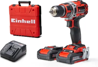 Obrázek produktu pro Einhell TE-CD 18/50 Li BL (2x2,0Ah), Vrtačka s pistolovým držadlem, 1,3 cm, 1800 ot/min, 500 ot/min, 1800 ot/min, 50 Nm