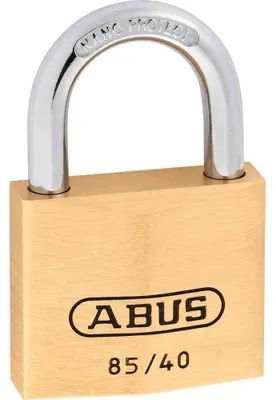Image de Abus Serrure à pêne dormant en laiton type 85/40 Sb Taille : 40 Mm, épaisseur de l'anse : 6,0 Mm