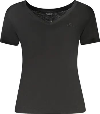 Produktbild von GUESS JEANS KURZARM-T-SHIRT DAMEN SCHWARZ : Farbe - Schwarz, Größe - XS Größe: XS Farbe: Schwarz