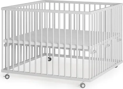 Produktbild von Laufgitter 100x100 cm - weiß - Premium Kollektion