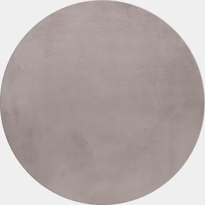 Produktbild von Teppich Wohnzimmer Hochflor Beige 200x200 Rund Unicolor - Einfarbig aus Polyester