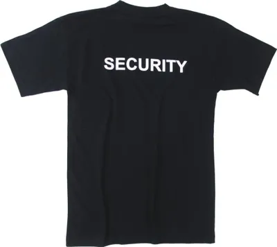 Produktbild von MFH T-Shirt, "Security", bedruckt, schwarz