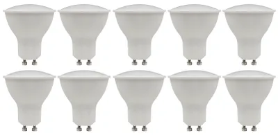 Produktbild von 10er-Pack LED-Strahler McShine "PV-70-10" GU10, 7W, 540lm, 110°, 3000K, warmweiß