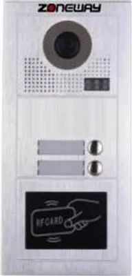 Obrázek produktu pro RFID přístupový systém/videozvonek - bytové tablo Zoneway ZW-619-2D