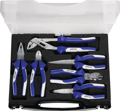Produktbild von Zangensatz Inh.6tlg.verchr.Kunststoffkoffer PROMAT