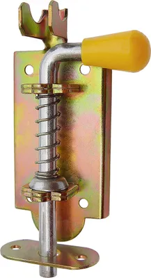 Produktbild von Federriegel Bolzenriegel Türriegel Torriegel 75 /6 mm Gelb