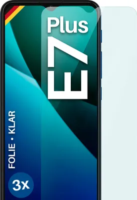 Produktbild von moex® 3x Schutzfolie kompatibel mit Motorola Moto E7 Plus - Displayschutzfolie dünn Folie, Klar