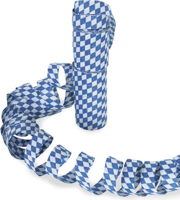 Produktbild von 1 Rolle Bayern Luftschlangen weiß blau  Party Weißwurst Frühstück