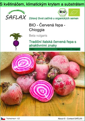 Obrázek produktu pro SAFLAX Garden to go - BIO - Červená řepa - Chioggia - Beta vulgaris - 70 Semena - S květináčem, klimatickou poklicí a pěstebním substrátem