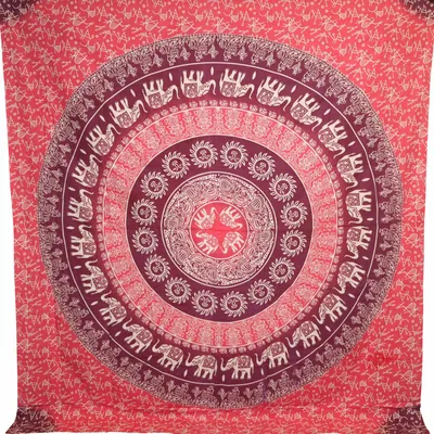 Produktbild von Orientalhaus Indische Mandala Baumwolle Tagesdecke XXL Batik