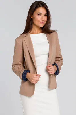 Zdjęcie produktu dla Stylove Damski żakiet wizytowy Helainete S154 beżowy S