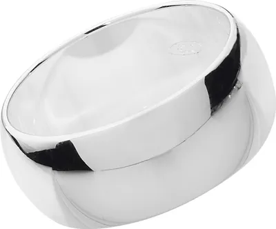 Image de Bague de Mariage/Alliance Homme/Femme 8mm Forme D Argent fin 925, 58 (18.5); TRS13943RSQ