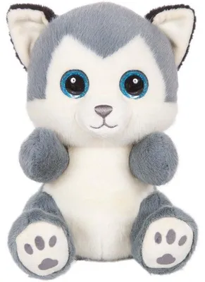 Image de Peluche Chien Husky SKANDY Cutydoos, Gris Bleuté, 23 cm
