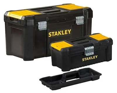 Produktbild von Stanley - Werkzeugkasten "Essential" AW2122 (Einheitsgröße) (Schwarz/Gelb)