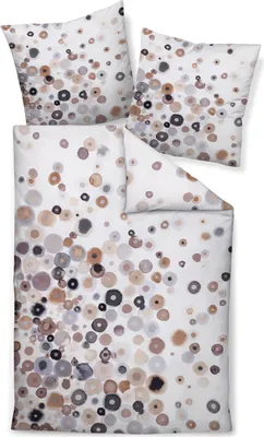 Produktbild von Janine Mako-Satin Bettwäsche * 155X220,80x80 2 teilig  Modern Art S 42166-07-512 taupe beige