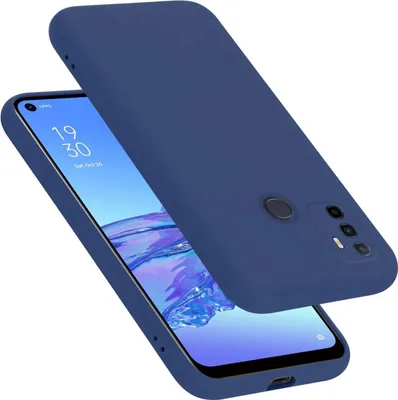 Produktbild von Cadorabo Hülle für Oppo A53 Hülle Silikon Handyhülle Case aus flüssigem Silikon, Kratzfeste und stoßfeste Schutzhülle für Oppo A53