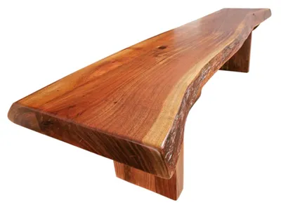 Immagine prodotto di MASSIVMOEBEL24 | FREEFORM #110 Panca in legno di acacia - laccato / noce 235x38x45